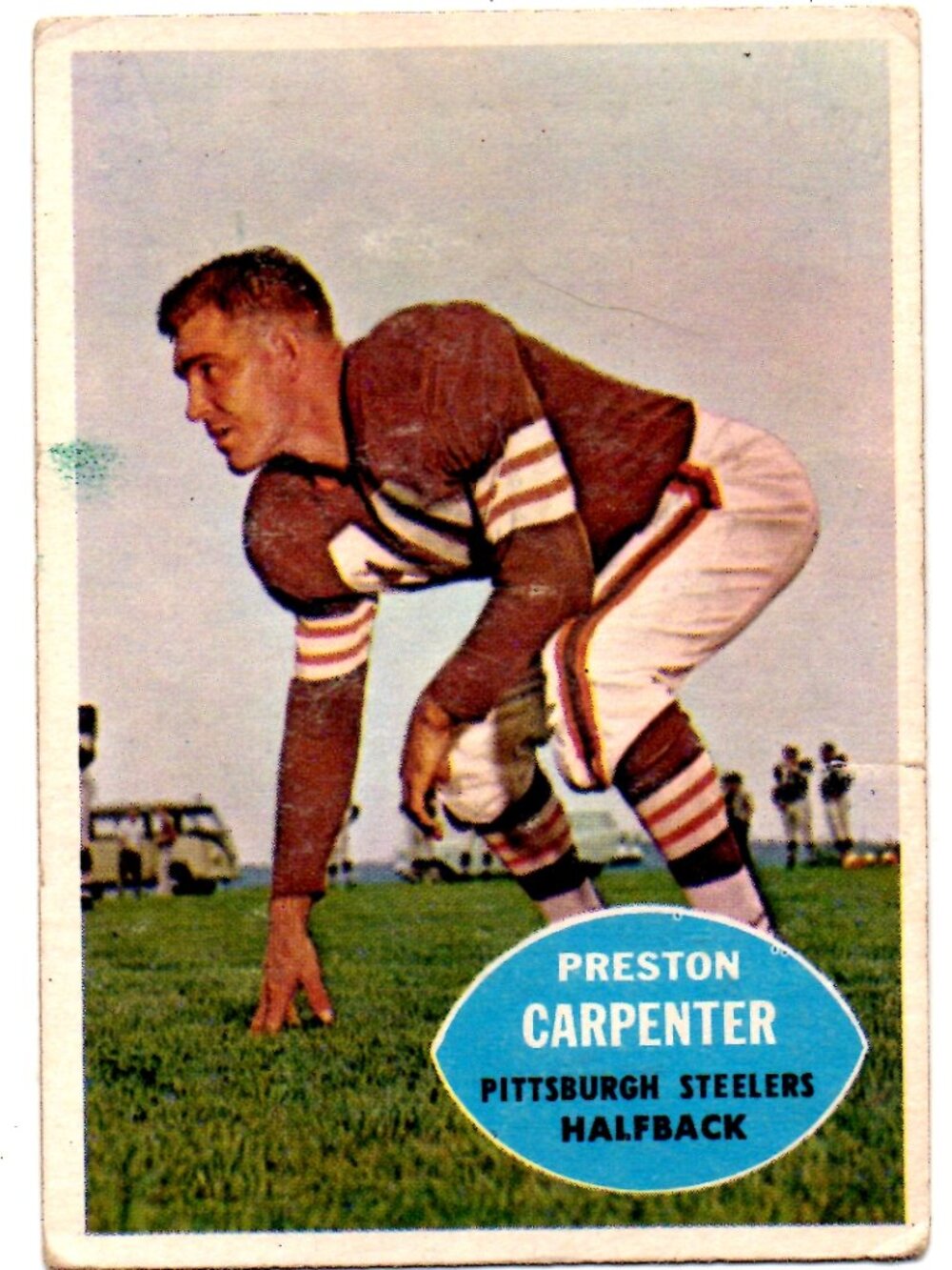 Collectible Football Card - Preston Carpenter -1960